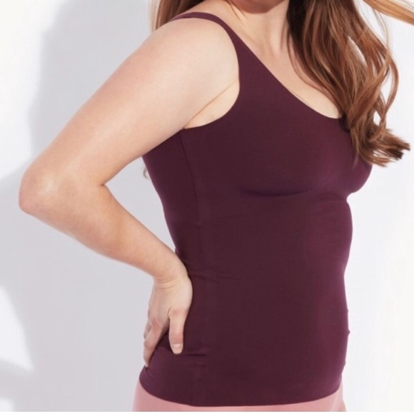 KNIX 34” Medium LuxeLift Tank Plum Built-In Bra - Picture 4 of 16